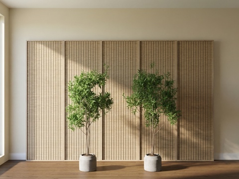 现代盆栽su模型