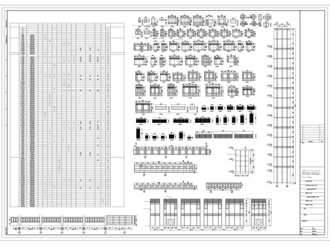 窗表及窗立面cad施工图