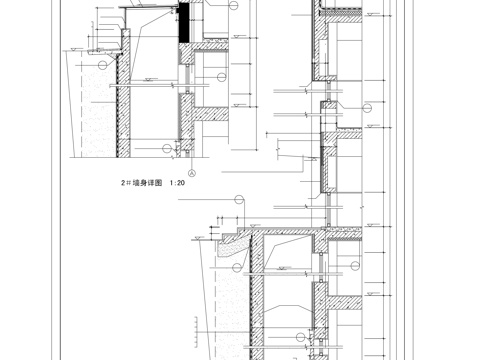 墙身详图cad施工图