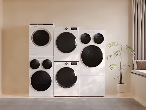  现代洗衣机 洗衣机 烘干机 滚筒洗衣机 挂壁洗衣机3d模型 