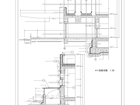 墙身详图cad施工图
