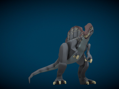  已绑定棘龙乐高su模型 