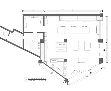超市装修施工图cad施工图