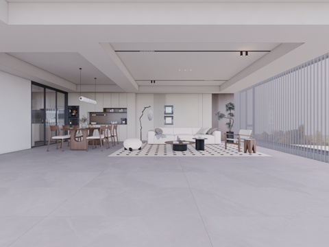 卧室 门窗 厨房 客厅 衣帽间 客餐厅 卫生间su模型