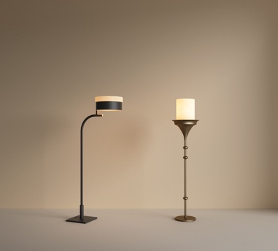  现代轻奢落地灯 艺术落地灯 客厅落地灯 复古落地灯su模型 