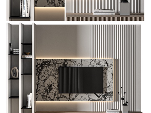 Liem 03 电视墙3d模型