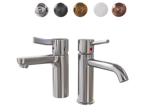  现代水龙头su模型 