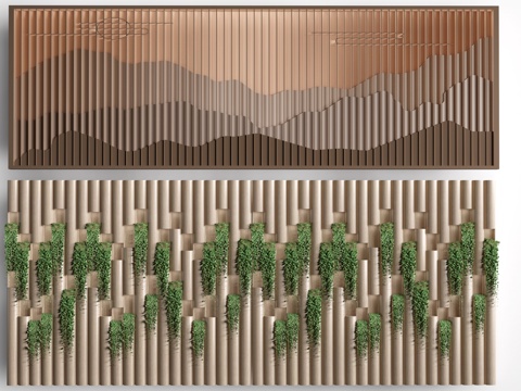 现代前台背景墙 办公室背景墙 公司形象墙su模型