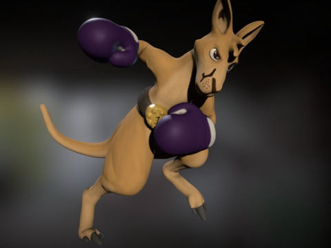 袋鼠拳击su模型