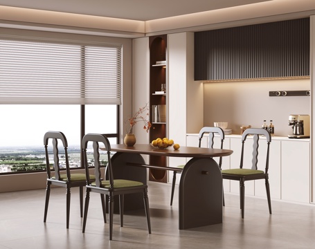  中古风餐厅3d模型 