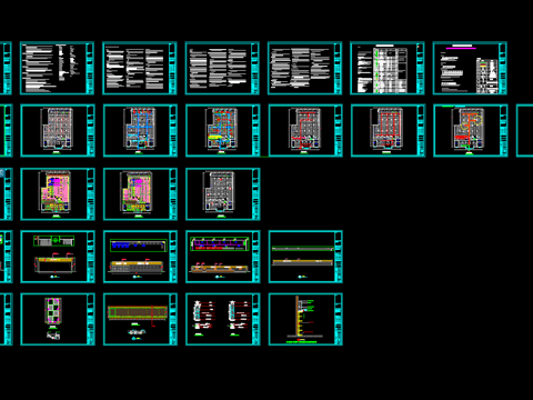 超市装修施工图cad施工图
