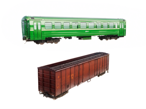 火车车厢su模型