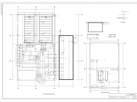  消防水池cad施工图 