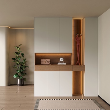 现代入户鞋柜 玄关隔断柜 玄关装饰柜su模型