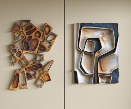 现代立体抽象墙饰挂件组合su模型