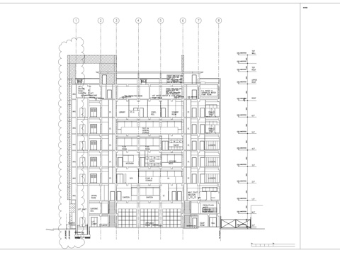 建筑立面cad施工图