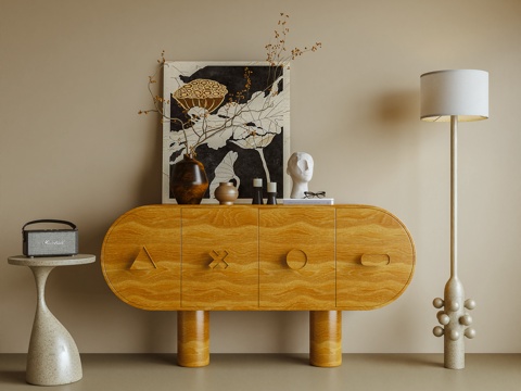  玄关柜 边柜 端景柜 斗柜 储物柜 摆件 落地灯3d模型 