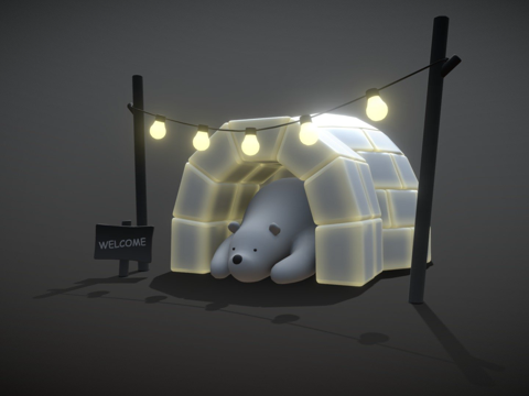 冰屋里的熊su模型