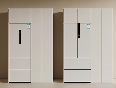  现代冰箱 冰箱 双开门冰箱 嵌入式冰箱 单开门冰箱3d模型 