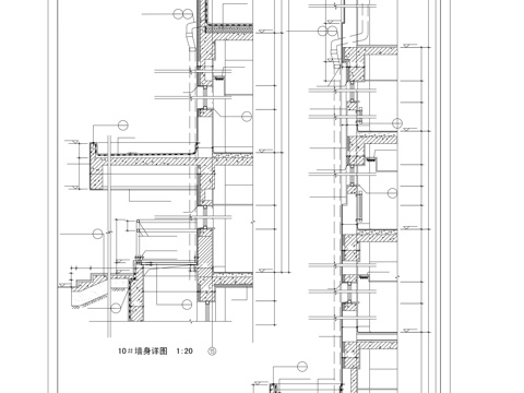 墙身详图cad施工图
