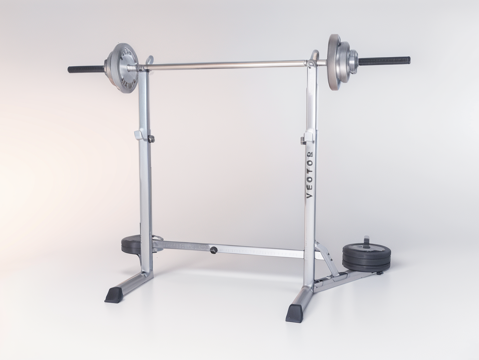  健身器材su模型 