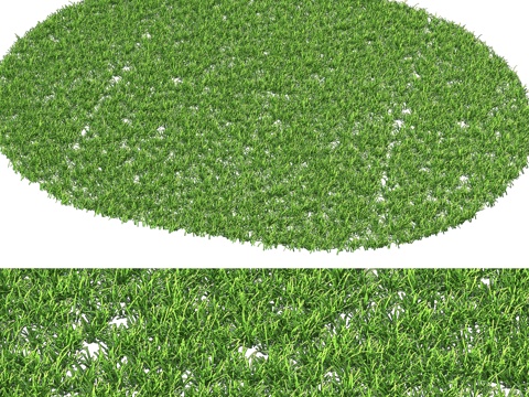  现代草坪su模型 