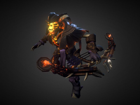 Dota2忧郁弓箭手su模型