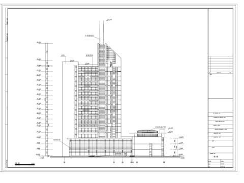 建筑立面cad施工图