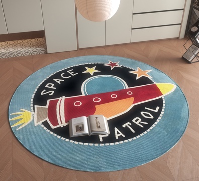 现代圆形地毯 儿童地毯3d模型