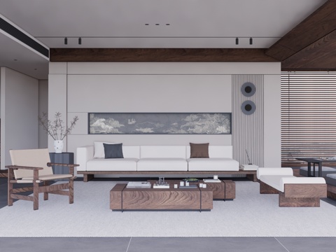 客餐厅 门窗 卫生间 客厅 厨房 卧室su模型