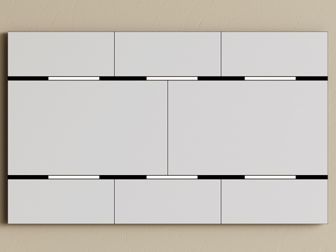  现代蜂窝大板吊顶 集成吊顶 无主灯吊顶su模型 