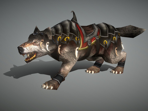 RT幻想坐骑狼su模型