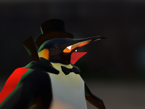 德古拉企鹅头像su模型