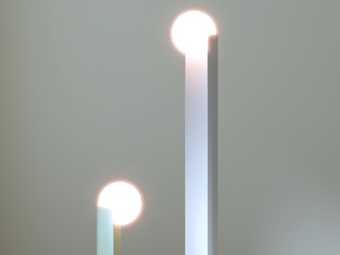  现代台灯su模型 