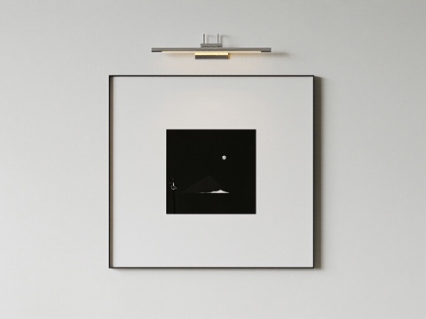  现代挂画 抽象画 风景油画 高端艺术挂画 肌理画3d模型 