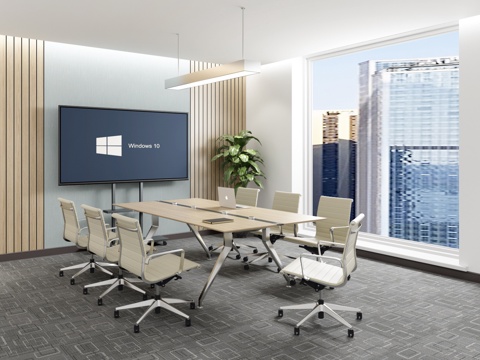  现代培训室 会议室 多功能室  接待室 会客室 研讨室3d模型 