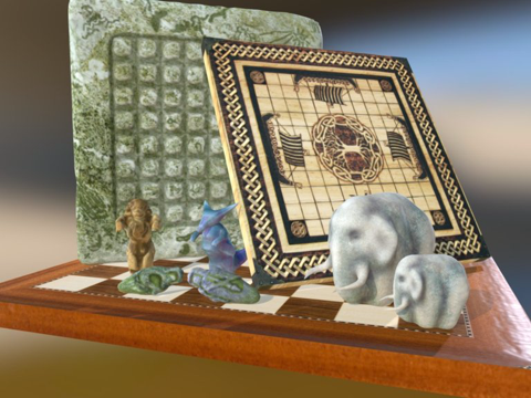  人偶与板件su模型 