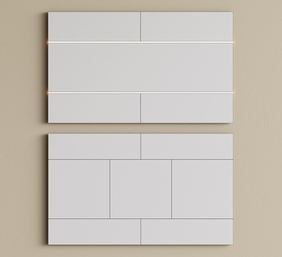  现代蜂窝大板吊顶 集成吊顶 无主灯吊顶 卫生间吊顶su模型 