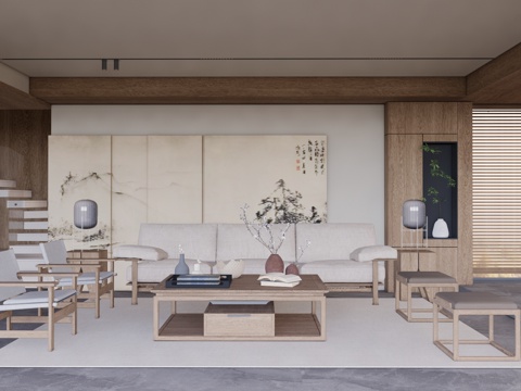  家装 衣帽间 茶室su模型 