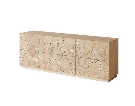  侘寂风边柜3d模型 