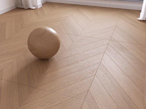  现代木地板su模型 