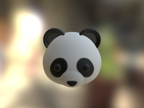 表情熊猫su模型
