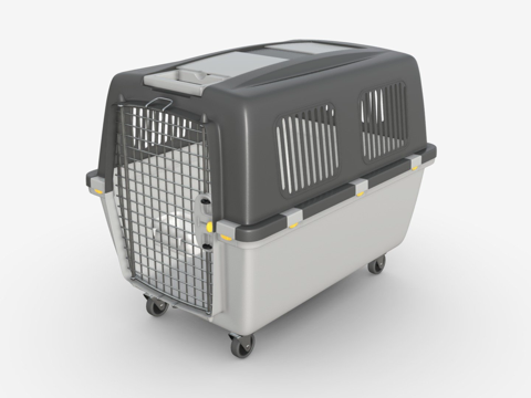  大型旅行宠物笼su模型 
