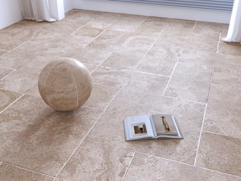  现代客厅地面su模型 