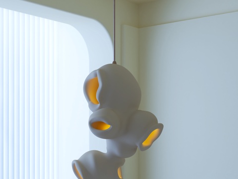 诧寂吊灯su模型