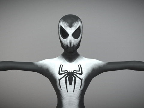  人体蜘蛛侠su模型 