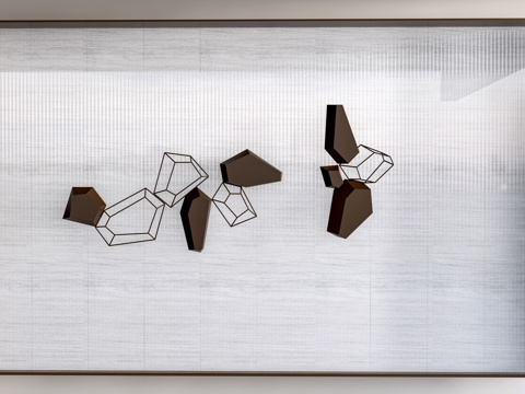  现代公司背景墙 企业背景墙 公司形象墙su模型su模型 