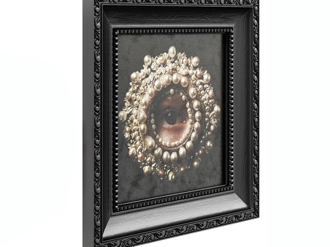  现代挂画su模型 