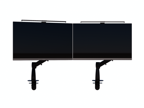  台式电脑 PC 双联屏su模型 