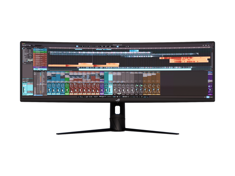  台式电脑 PC 带鱼屏su模型 